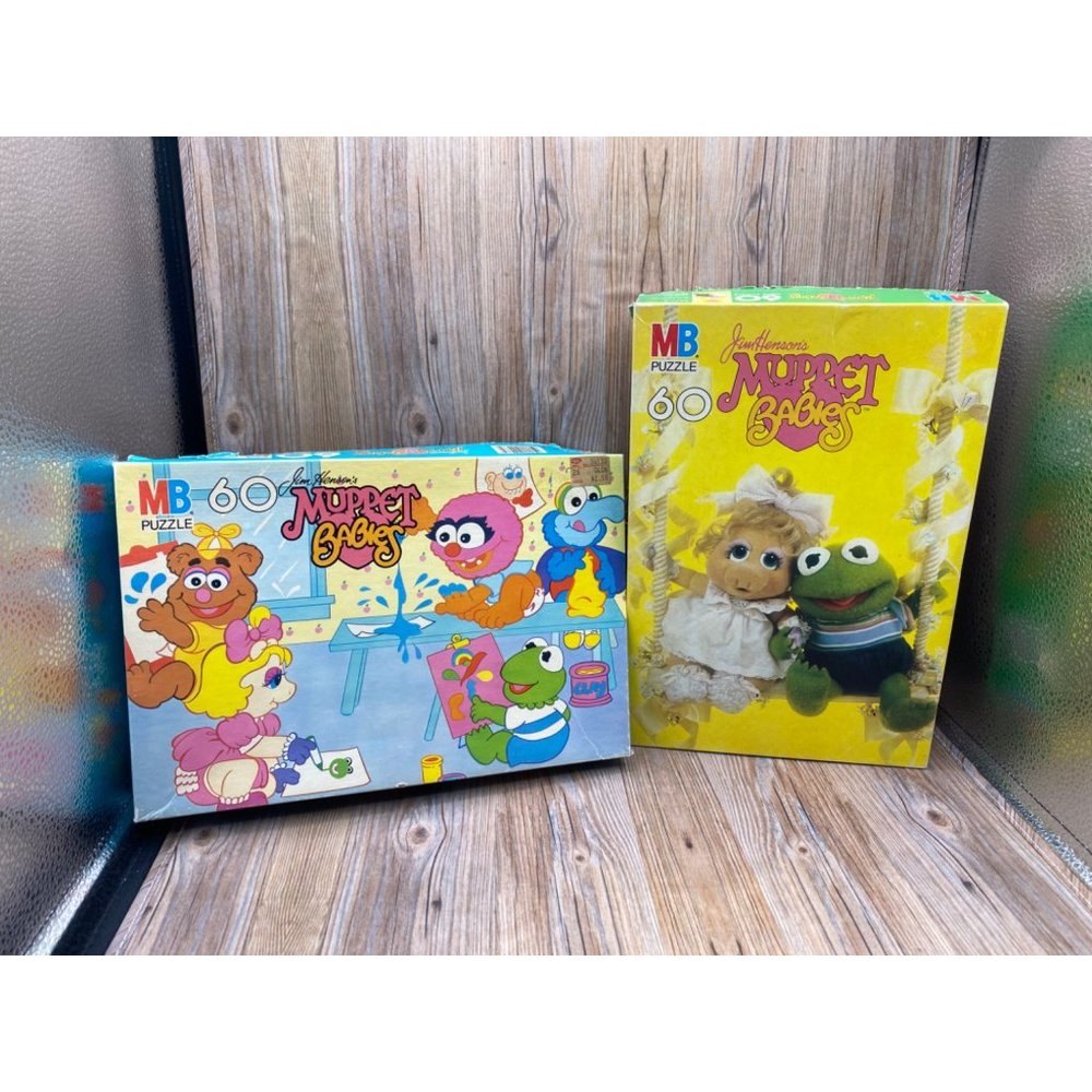 Vintage Muppet Babies Puzzles Set of 2